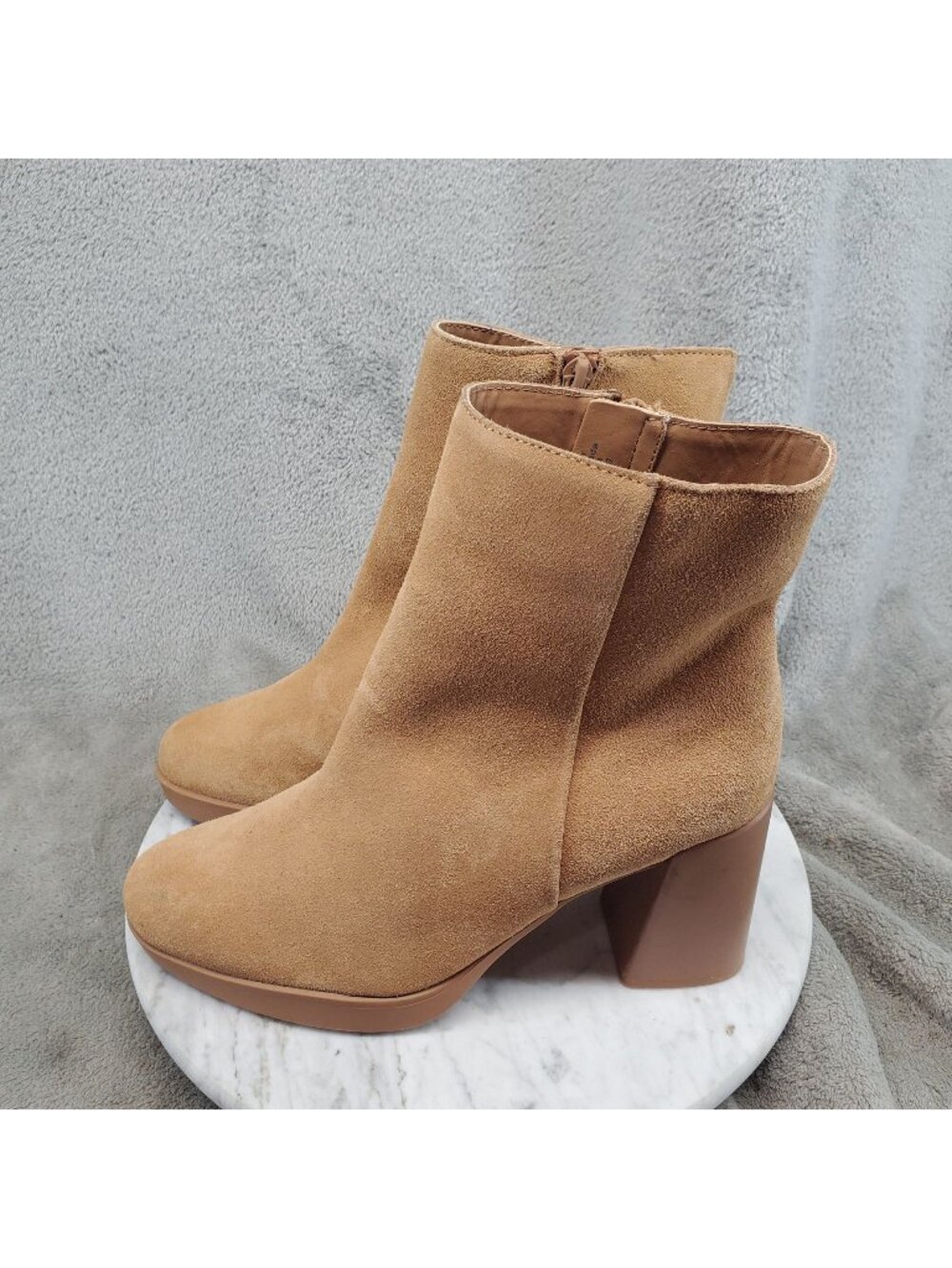 Naturalizer Shoes Womens Size 8 Brown Suede Genn-Reach Boots *Read*
